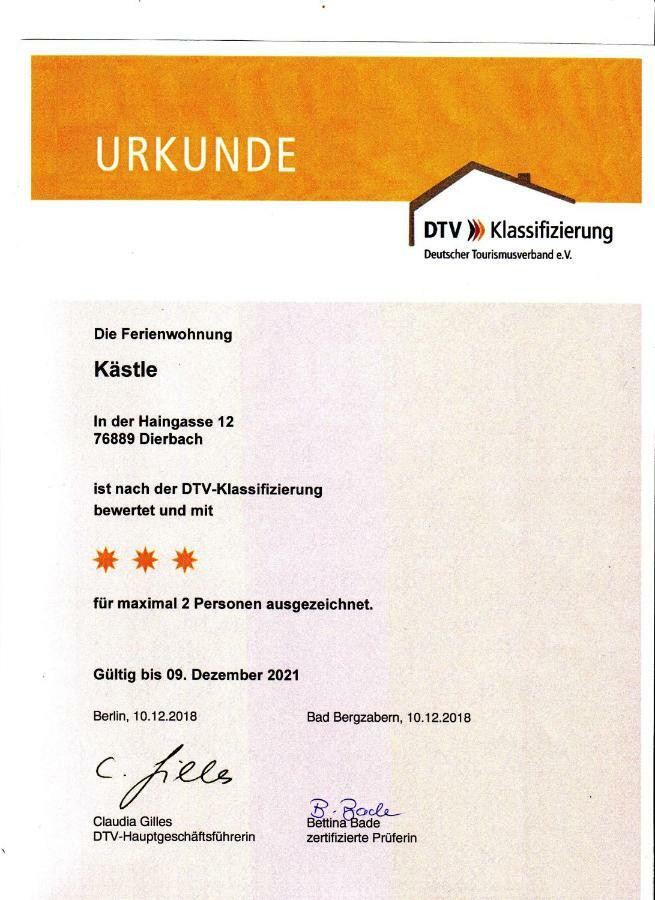 Ferienwohnung Kaestle Bad Bergzabern Zewnętrze zdjęcie